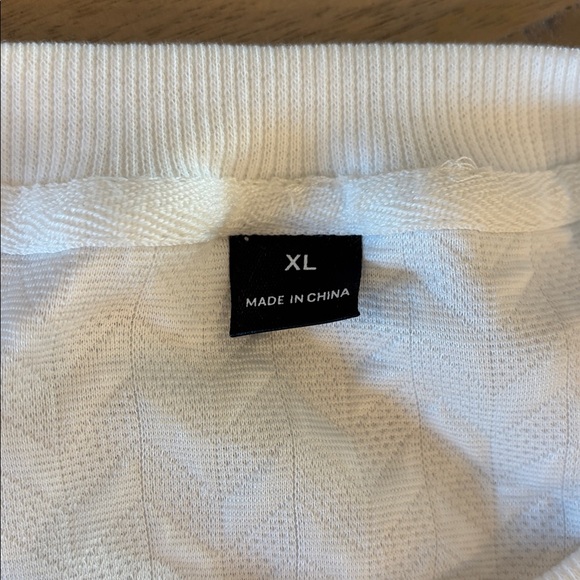 Manfinity Men’s White Textured Shirt Top XL SHEIN BRAND NEW! - Picture 6 of 8